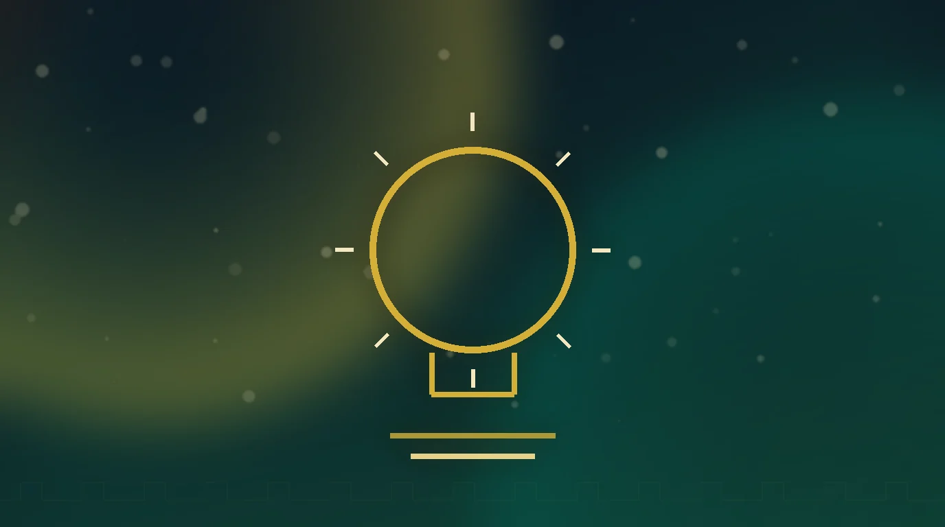 Gold lightbulb above a small rising chart over a dark teal engraved Persian surface — Google Ads tips for small business