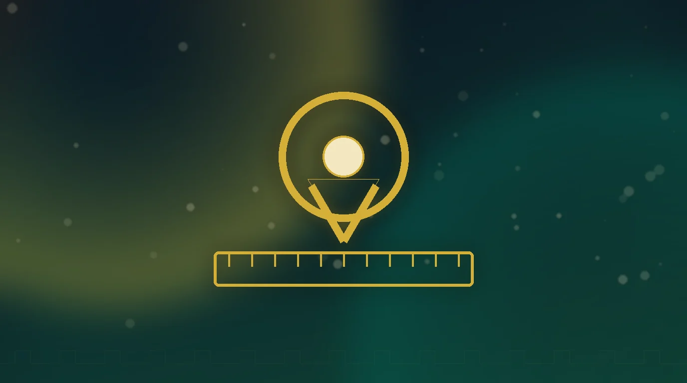 Gold blueprint and location pin over a dark teal engraved Persian backdrop — SEO for contractors